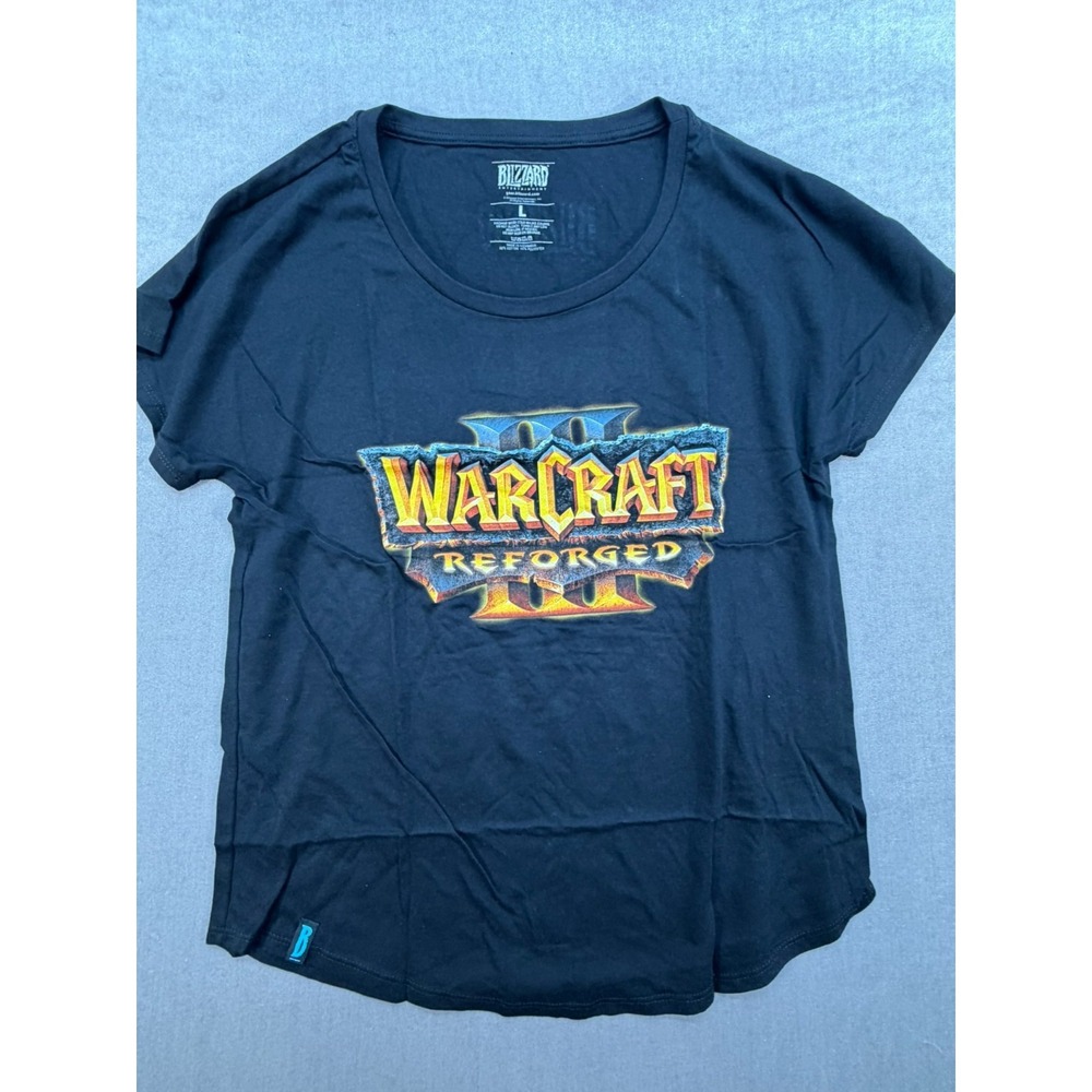New World of Warcraft 3 Reforged Women Shirt Size Large Blizzard